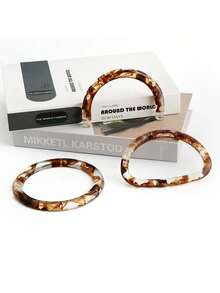 复古木质编织手柄 - DIY工艺手柄配件，适用于包袋制作和替换，4种款式可选 | 多功能野餐篮手柄及女士时尚包袋配件 | 送给爱人、亲戚、朋友、同学、同事和老师的完美节日礼物 - 彩色 - 查看 4