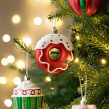 16ct Sweet Candy Christmas Ball Ornaments,  White Shatterproof Ornaments For Xmas Party Decor