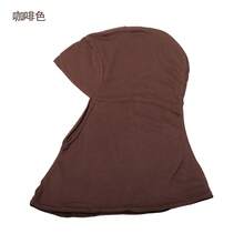 2025 Hijab interior musulmán marrón - Pañuelo interior islámico elástico, cobertura de cabeza cómoda y transpirable, hijab de uso diario modesto para mujeres, circunferencia de la cabeza de 55 a 60 cm, accesorio de hijab de cobertura total suave y elegante, pañuelo de oración versátil de moda musulmana