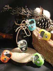 1pc/6pcs/8pcs/12pcs 2026 Spring Ramadan | Mini Floral & Rhinestone Finger Tally Counter, Middle Eastern Ramadan Prayer Counting Tool - Multicolor - View 7