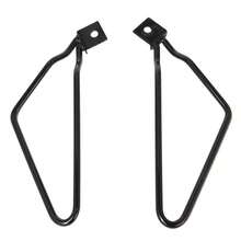 Motorcycle Saddle Bag Mount Bracket Bars Universal Pannier Holder Rack - Black - View 7