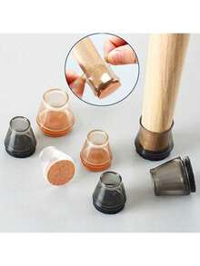 Furniture Chair Leg Pads, Silent Non-Slip Desk & Chair Feet Covers, Table Leg Protectors, Felt Pads, Slightly Smaller Size, Recommend Measuring Actual Chair Leg Size