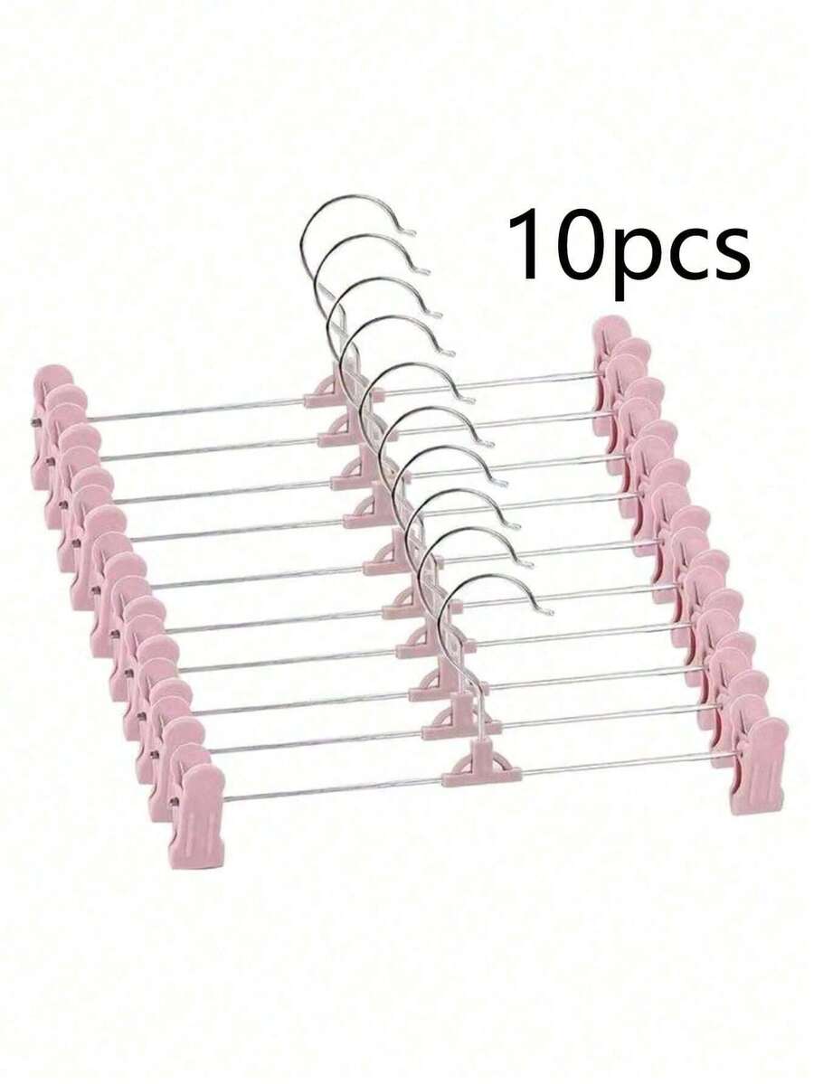 10 piezas de perchas ajustables antideslizantes y ahorradoras de espacio en elegante color rosa, perfectas para organizar la moda femenina, ideales para la decoración de otoño y festivales, realzan la estética de tu habitación y dormitorio con soluciones de decoración del hogar elegantes para la temporada de otoño, maximiza el espacio del armario mientras mantienes tu armario ordenado y elegante