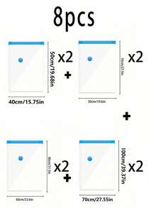 10PCS Transparent Vacuum Seal Bags With Pump, Portable Vacuum Storage Bags For Travel, Travel Vacuum Compression Bags, Large-Capacity Vacuum Zipper Bags, Foldable Packing Cubes, Clothing Storage Organizer, Save 80% Of Storage Space, Waterproof, Insect-Proof, Bacteria-Proof, And Dust-Proof. Made Of Transparent PVC. Perfect For Clothing, Bedding, Winter Clothing Storage, Back-To-School, Business Trips, And Travel.