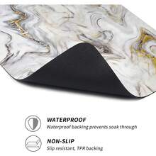 1 pièce Housse anti-poussière pour machine à laver motif marbre, tapis absorbant de comptoir, tapis absorbant et séchage rapide pour réfrigérateur, housse anti-poussière pour four à micro-ondes, tapis de drainage en boue de diatomée doux, tapis de séchage pour la vaisselle antidérapant super absorbant et résistant à l'usure, housse moderne pour machine à laver et sèche-linge de 19,7 * 23,6 pouces, convient pour la buanderie et la cuisine