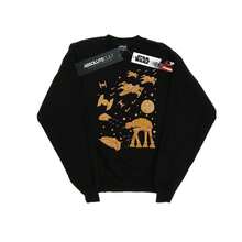 Star Wars Mens Gingerbread Battle Sweatshirt (Black)