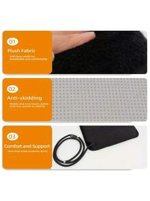 Adjustable Temperature Pet Dog Heating Pad, Waterproof & Bite-Proof Electric Dog Blanket With Timer, Pet Sleep Supplies, Pet Seat, USB Foldable Heating Mattress - Multicolor - View 6