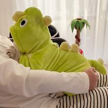 1pc Cute Dinosaur Fleece Four-Legged Pet Clothes, Warm Flannel Thickened Dog/Cat Apparel For Winter