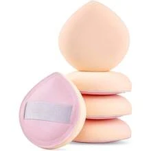 5Pcs Green Makeup Sponge Foundation Concealer And Powder, Blender Sponge Natural And Easy Makeup Soft Long - Lasting And Beginner - Friendly, Medium
