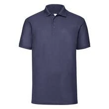 Jerzees Colours Mens Ultimate Cotton Short Sleeve Polo Shirt (French Navy) - Blue - View 1
