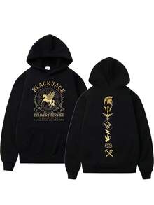 Camp Half Blood Percys Jacksons New Hoodie Men Women Retro Harajuku Fashion Sweatshirt Casual Pullover Oversized Hooded Streetwear - 黑色 - 查看 1