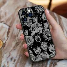 Dämonen-Anime-Slayer-Handyhülle für  16, 15, 14, 13, 12, 11, Pro, X, XS, Max, XR, Plus, Mini, weiches Silikon, schwarze stoßfeste TPU,  17 Hülle,  17 Pro Hülle,  17 Pro Max Hülle - Z1 - Übersicht 5