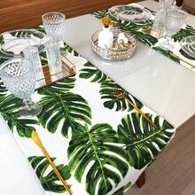 Trilho Caminho De Mesa - 2 Trilhos - Mesa Posta - Verde Militar - Visão 4