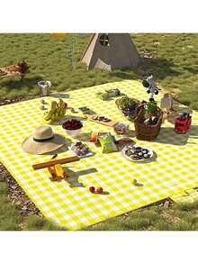 大号沙滩毯，户外野餐垫，防水防沙便携式沙滩垫，速干可折叠轻便，适合春夏露营，适合户外室内家庭海滩公园草地、徒步旅行、音乐节、野餐毯