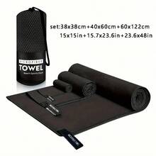 3PC Fast Dry Sport Towel Multifunctional Travel Swimming Yoga Ultra Soft Lightweight Super Absorbent Microfiber Material For Gym