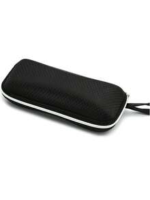 1 hộp có khóa kéo, túi có khóa kéo, hộp đựng kính râm màu đen, hộp đựng kính không cần toa, túi đựng kính - màu đen - Xem 14