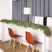 Doraeyun 1/3 pièces Couronne de feuilles de pin de Noël de 5,9 pi/180 cm et vigne de verdure artificielle en plastique : vigne de feuilles de cyprès simulées, plantes artificielles d'extérieur - parfait pour la décoration de Noël, la décoration de la maison/de la pièce/de la cuisine/du mur/de l'escalier, la décoration de la table à manger/du bureau, la décoration de la terrasse extérieure, la décoration de mariage et la décoration esthétique de la pièce pour les décorations de Noël