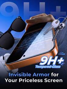 适用于 17 Pro Max/17/16/15/14/13/12/11/Mini/XS/XS Max/7/8 Plus 的 2 片装隐私钢化玻璃屏幕保护膜，无气泡，防刮花 - 黑色 - 查看 5
