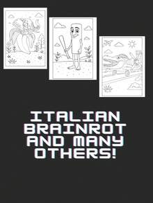Brainrot Coloring Book: An Immersive Adult Coloring Expedition Into A Surreal Universe Of Bizarre Creature Mashups And Fantastical, Imagination - Igniting Scenarios,School Supplies,Drawing & Painting, Christmas,Winter. Stationery