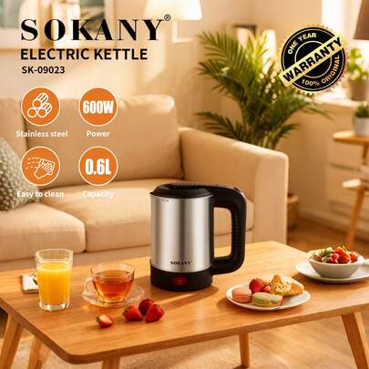 600毫升电热水壶，家用快速烧水壶