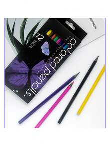 Set de 12 creioane colorate din lemn, potrivite pentru familie și prieteni, creioane colorate din lemn pentru desen, potrivite pentru cărți de pictură și colorat pentru adulți, pasionați de desen, schiță, convenabile pentru transport în aer liber, cadou excelent pentru prieteni