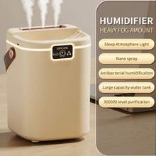Tinsol 2L Large Capacity Humidifier With 3-Mist Modes, Smart Auto-Off, Nano Mist For Bedroom, Office, Nursery, With Nightlight - White - View 8
