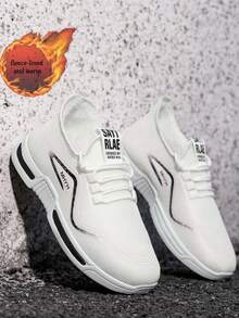 新款防滑保暖内衬跑步鞋，时尚男士运动鞋