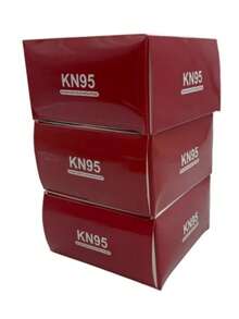 Caja De Cubrebocas Negro Para Adulto Kn95 20 Pz - Negro - Ver 6