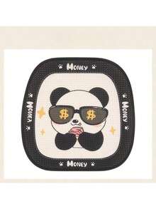 1 件卡通熊猫汽车座椅垫套，通用 4 季女士汽车内饰半套座椅垫 - 均碼 - 查看 21