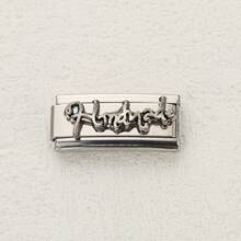 1 件不锈钢手链组件，包含英文字母图案、万圣节蝙蝠等元素，DIY 制作手链饰品，可自由搭配不同风格 - 長方 - 查看 23