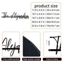 1 pezzo Targa metallica personalizzata rosa - Targa con testo e firma personalizzati, materiale resistente alle intemperie, design orizzontale moderno per decorazione porta d'ingresso, arte da giardino, regalo di inaugurazione casa (senza elettricità necessaria), decorazione da parete esterna in metallo, senza design di sfondo