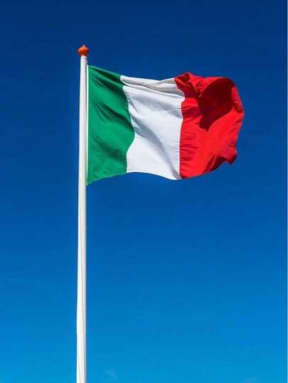 1pc Italian Flag, Festival Celebration Pennant, Match Flag, Hanging Flag, Garden Flag