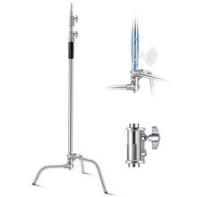 Adjustable Stainless Steel Photography Light Stand - Max Height 10.83 Ft / 330 Cm - Durable & Portable Studio Equipment For Professional Lighting Setup