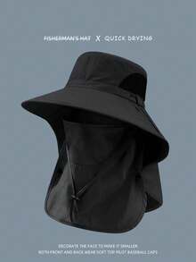 Mũ chống nắng thời trang có tấm che mặt tháo rời, thích hợp cho các hoạt động ngoài trời, câu cá, đi bộ đường dài, leo núi. - Nhiều màu - Xem 3