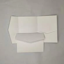 25pcs Three-Fold Pocket Wedding Invitation Envelopes, Simple Invitation Envelopes For Engagement, Wedding, 15th Birthday, And Baptism, DIY Invitations, 5* 7-Inch Invitations, Pocket Invitations, Customized Invitations, Multiple Colors To Choose From Freely. The Goods For Only Include Envelopes, Not Cards Or Painted Seals - Pearlescent Green - View 19