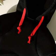 Pet Clothes, Dog Hoodie Sweatshirt Classic Dog Clothes Love Heart And Footprint Pattern Warm Soft Sweaters For  Puppy Small Medium Large Dogs The Sizing Runs Small; We Recommend Ordering One Size Larger. - 黑色 - 查看 4