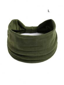 1 pieza Diadema elástica ancha de punto para mujeres, adecuada para decoración del peinado diario, turbante, diadema deportiva, artículos escolares, universidad, diademas para mujeres, pañuelos, accesorios para el cabello de invierno, elegante