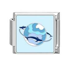 1/5/10/20/30/50pcs Stainless Steel Modular Bracelet Components, Romantic Starry Night Sky Series, DIY Detachable Bracelet Spring Cube