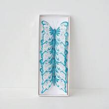 6Pcs New Christmas Decor Butterflies Christmas Tree Hanging Decor Glitter Simulation Butterfly Scene Ambience Arrangement Decor Home Decor Christmas Decorations Room Decor Winter