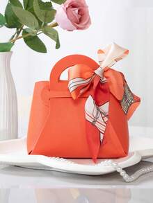 1/5/10/20pcs High Quality Leather Gift Bags With Bow, Candy Boxes, Ribbon Boxes, Candy Bags, Party Gift Bags, Mini Pouches, Jewelry Packaging Boxes, Leather Boxes, Suitable For Various Occasions And Events