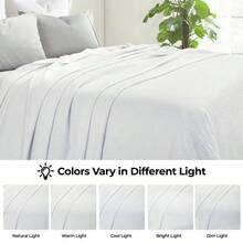 Jena Cotton Textured  Woven Blanket, Throw, Sage