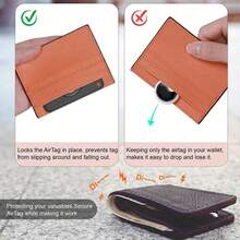 1pc Airtag Wallet Clip - Silicone Super Slim Airtag Card Holder, Compatible With Apple Airtag - Ultra Thin Air Tag Card Clip For Wallet, Handbag, Backpack And Clutch