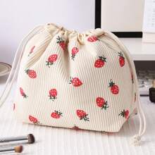 One Bear-Patterned Drawstring Makeup Bag, Large Capacity Drawstring Makeup Bag, Multi-Functional Storage Bag. Also Includes A Toiletry Bag, Coin Purse, Square Makeup Bag, Large Capacity Travel Bag, Skincare Bag,Toiletry Organizer,And Travel Essential - Multicolor - View 18
