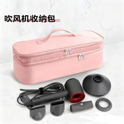 Bolsa de almacenamiento directa de fábrica para plancha de pelo, organizador portátil para plancha y secador, compartimentos minimalistas y de moda, bolsa organizadora resistente al calor para la plancha, bolsa de almacenamiento para herramientas de peinado de viaje, bolsa con cremallera impermeable