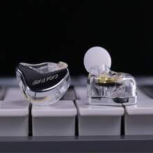 C C A CCA CRA PRO Upgraded In-Ear Wired Headphones, Ultra-Thin Diaphragm Dynamic Driver IEM, Clear Call HiFi, Wired Earbuds With Detachable -Free Cable (Silver)