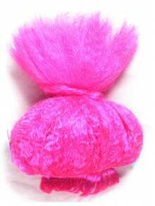 1件装魔法仙女假发，派对、生日等场合的服装头饰，反重力花朵头箍设计 - 玫瑰紅 - 查看 5