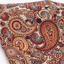 1pc Bohemian Style Jacquard Fabric, DIY Sewing Fabric, Pre Cut 19in X 58.2in, 36in X 58.2in, Thick Fabric With Cashew Flower Patterns,Suitable For Handmade Sofa Covers, Tablecloths, Pillows, Curtain,Clothing, Bags, Dresses, Skirts, Hat,Background Fabrics, Tapestry, Table Flag, Home Decoration,Etc
