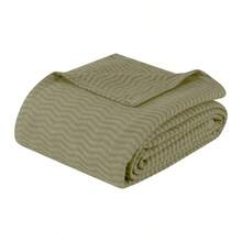 Jena Cotton Textured  Woven Blanket, Throw, Sage