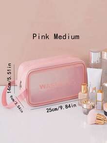 Trousse de maquillage portable de grande capacité, trousse de rangement à la mode pour cosmétiques de voyage, nouveauté 2025