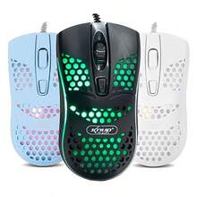 Wired Optical PC Gaming Mouse 1000DPI 3 Buttons Plug & Play Ergonomic Design Precision For Gaming Compatible With Laptop Computer - 黑色 - 查看 4